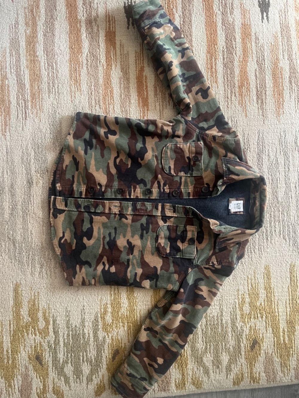 Kids Camo Jacket - Green/Brown Camouflage-Gap